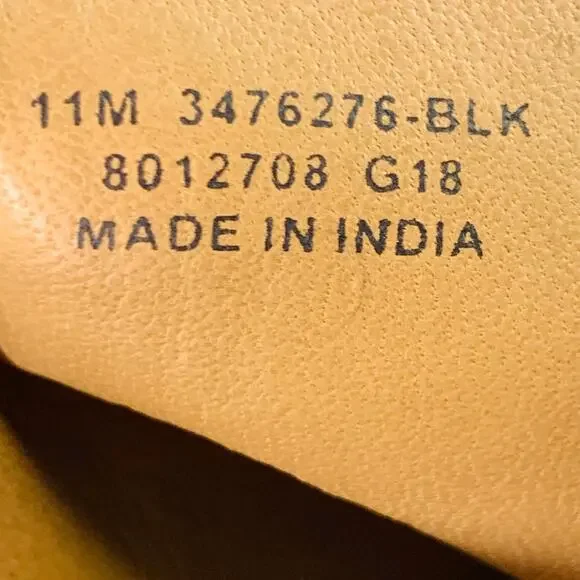FRYE Size 11 Black Leather Rubber Sole Lace-Up Boots